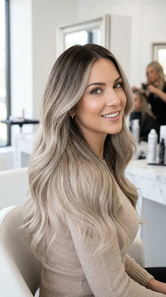 Ash Blonde Transitioning from Darker Hair