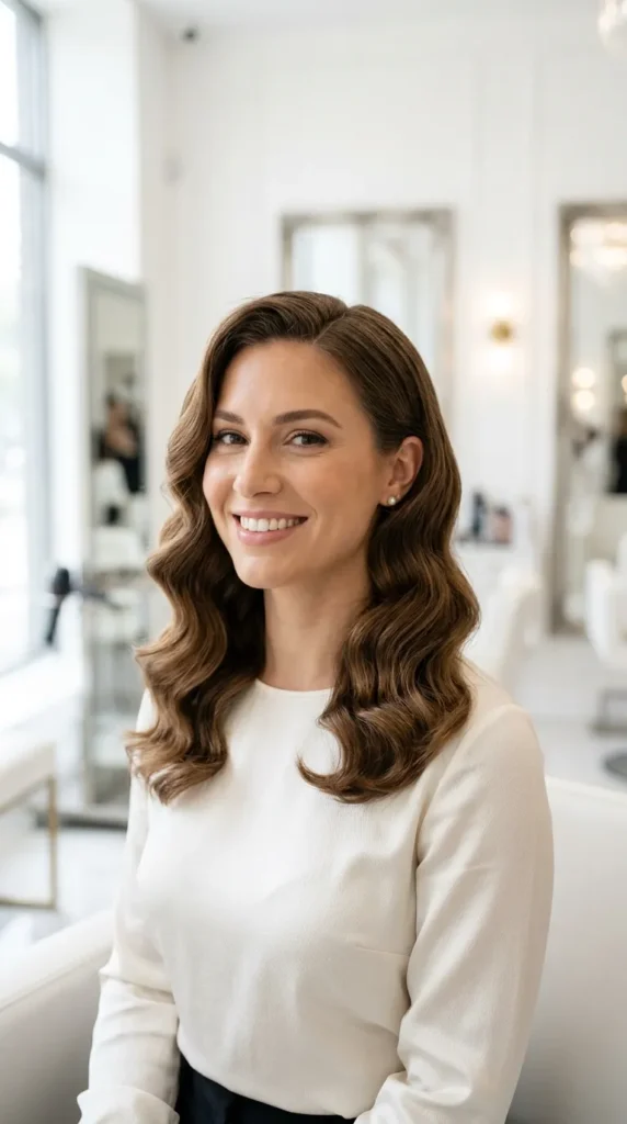 Old Hollywood Waves for Medium Length Hair