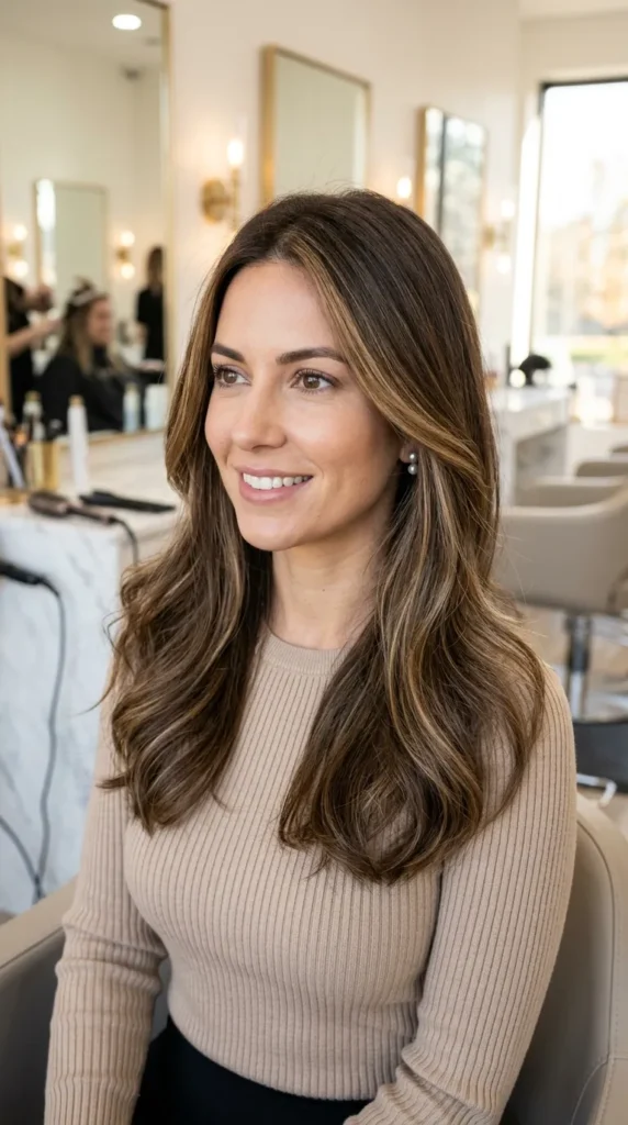  Face Framing Highlights with Glossy Finish
