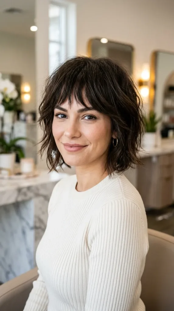 Bangs for Heart Shaped Faces
