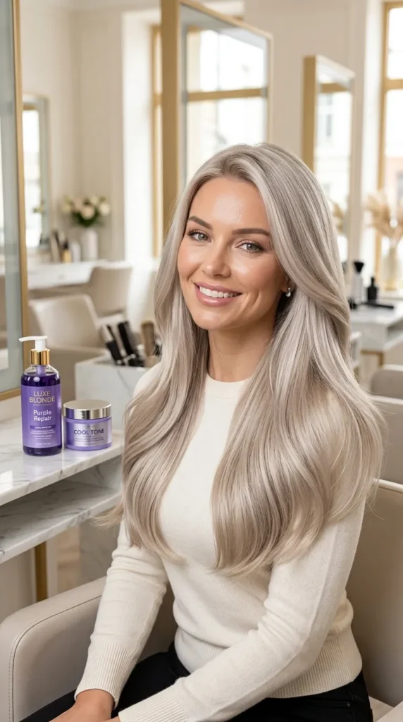 Ash Blonde Maintenance and Toning Routine