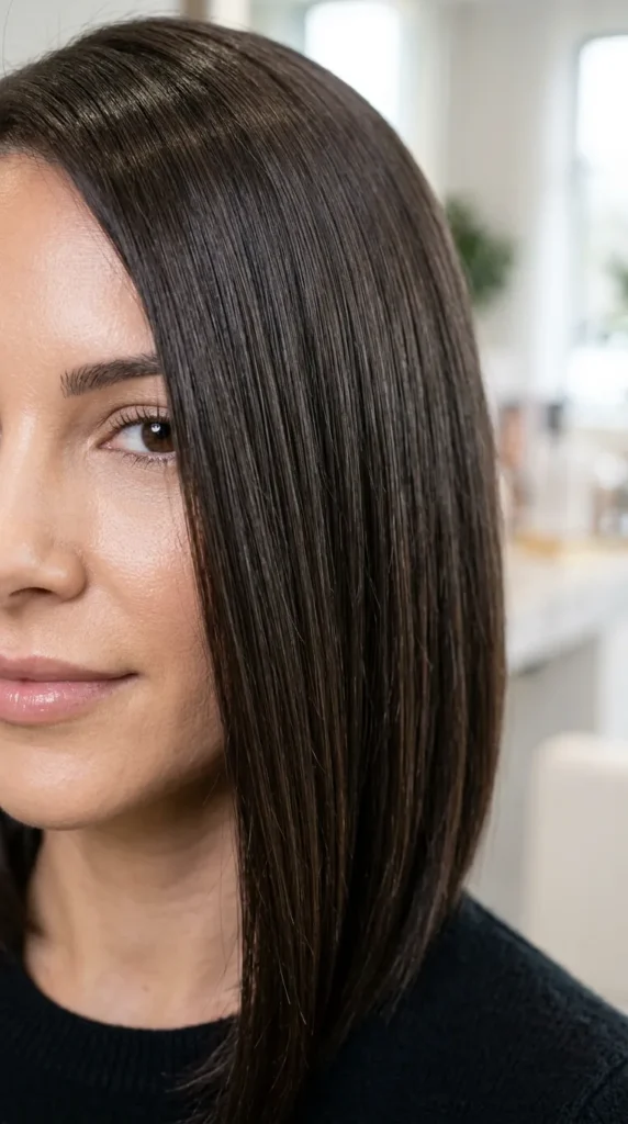  Asymmetrical Bob with a Textured Finish