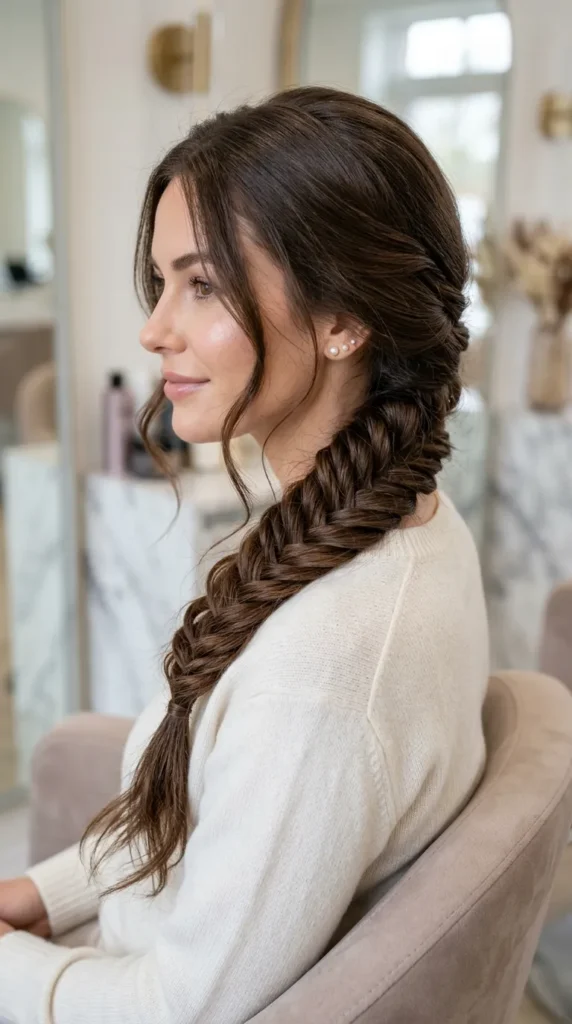  Fishtail Braid for Workout Styling