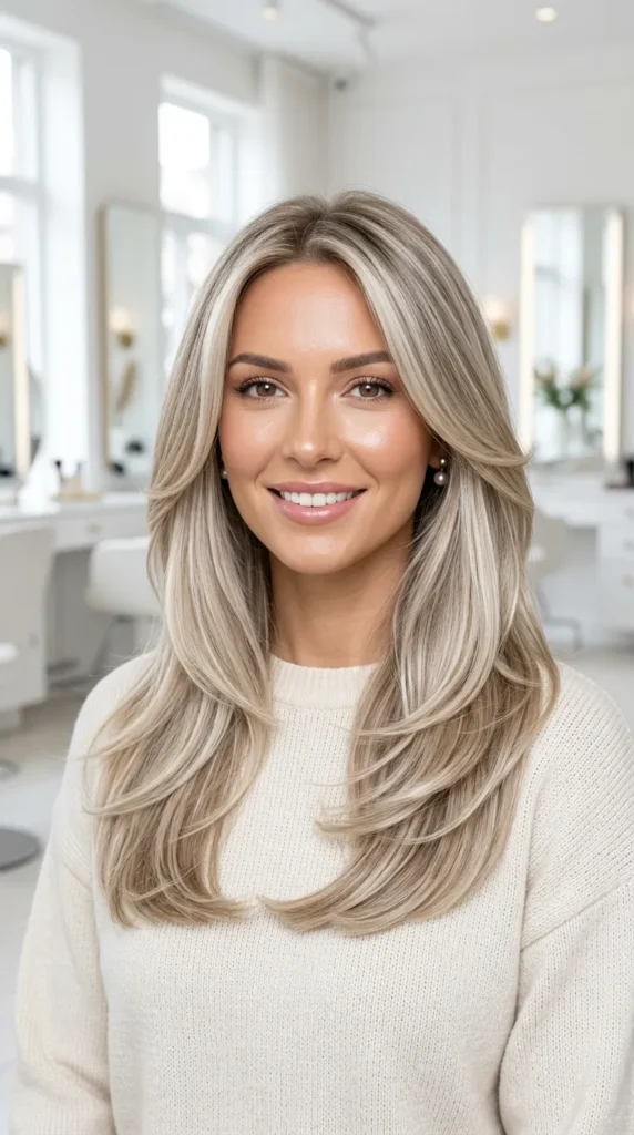 Ash Blonde Combined with a Fresh Haircut