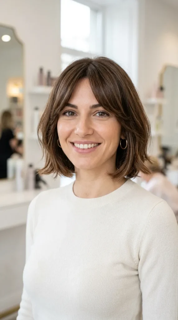  Italian Bob with Curtain Bangs