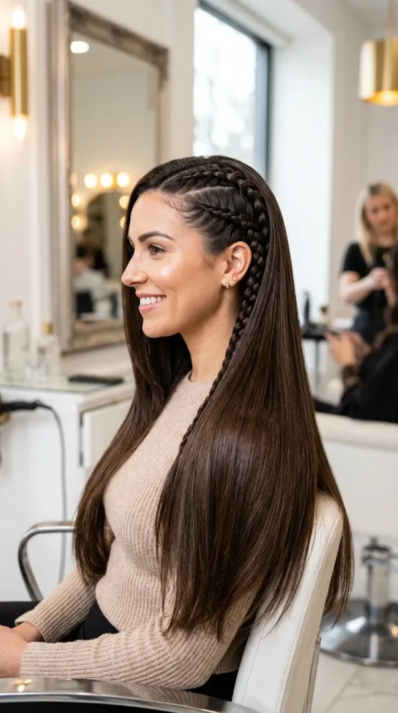 Transitioning Between Braided and Straight Styles