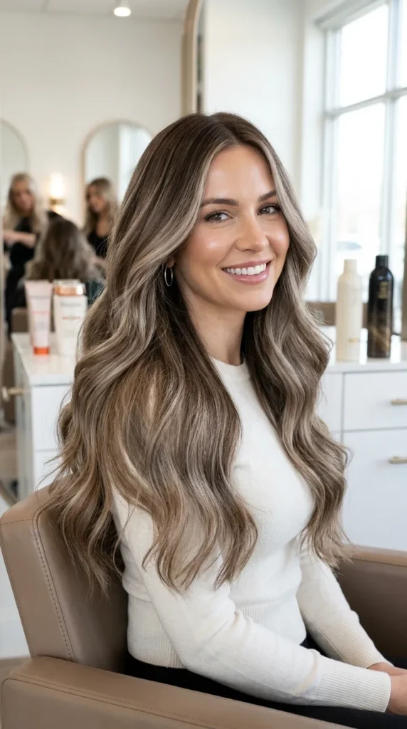  Ash Blonde Balayage for Natural Movement