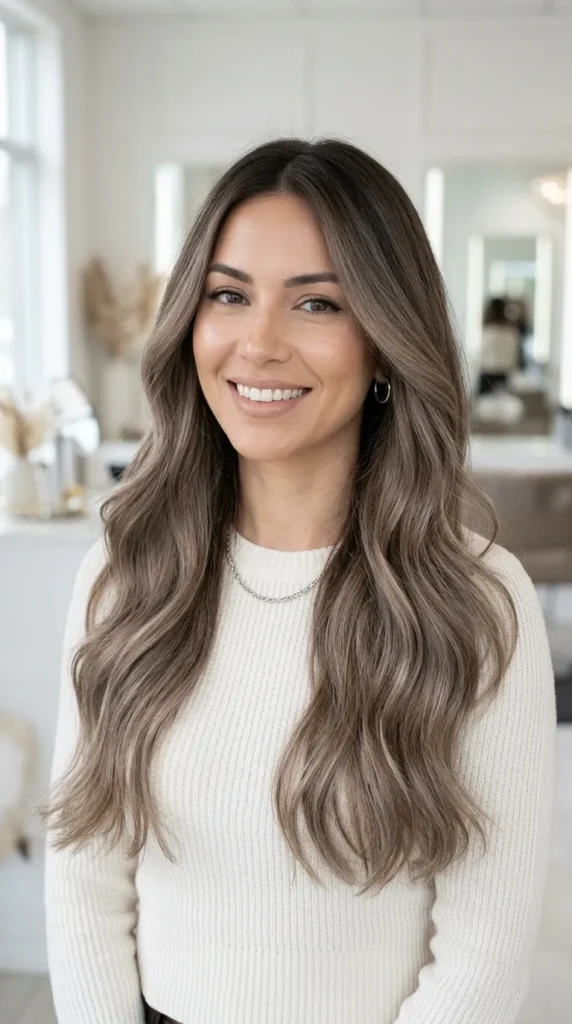  Mushroom Brown Balayage for Natural Movement