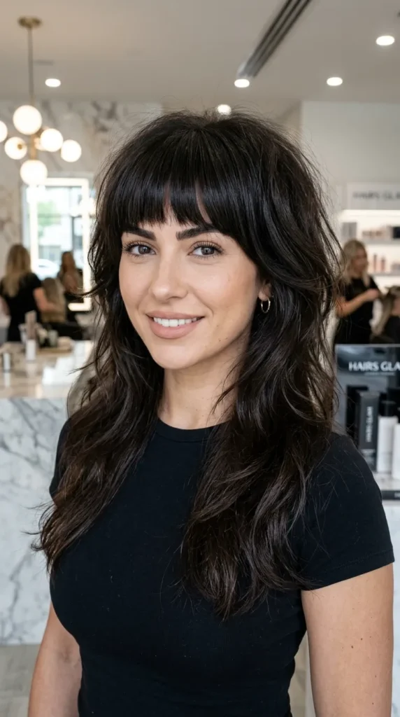  Wolf Cut with Full Fringe
