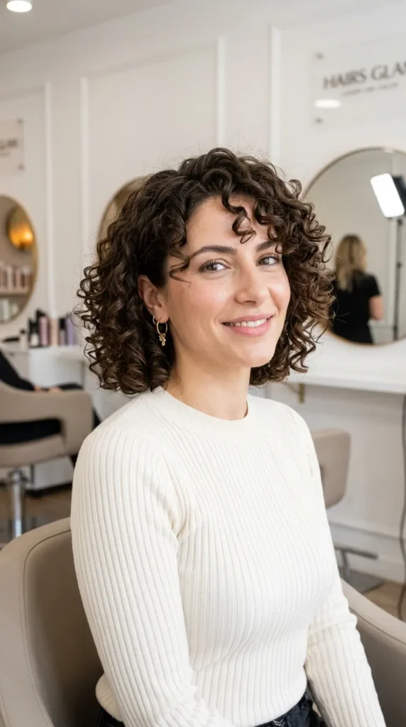  Italian Bob on Curly Hair