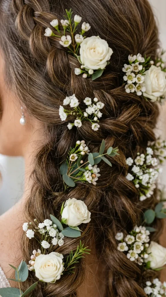  Boho Braids with Flowers
