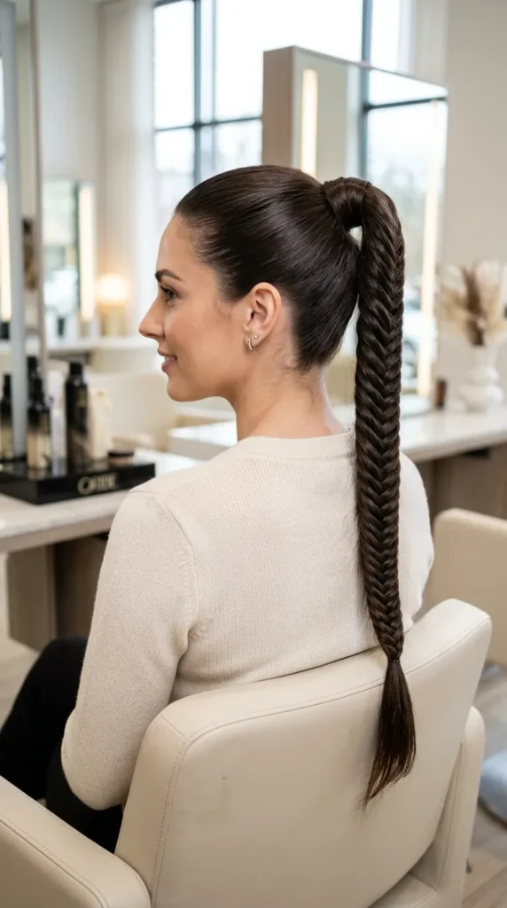 Fishtail Braid Ponytail