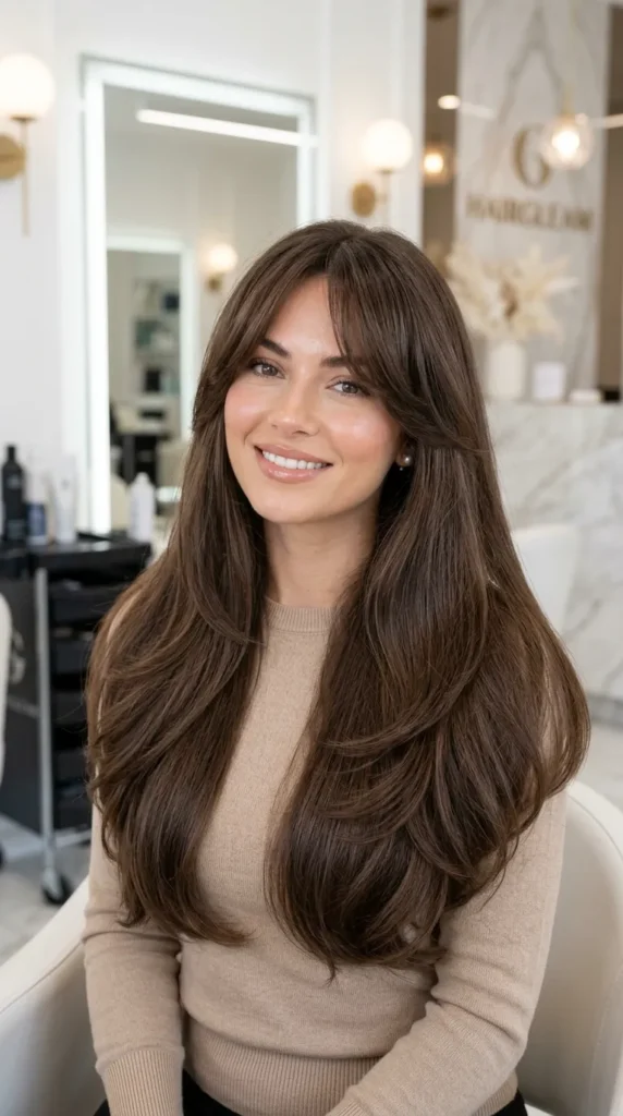 Long Layers with Face Framing Pieces