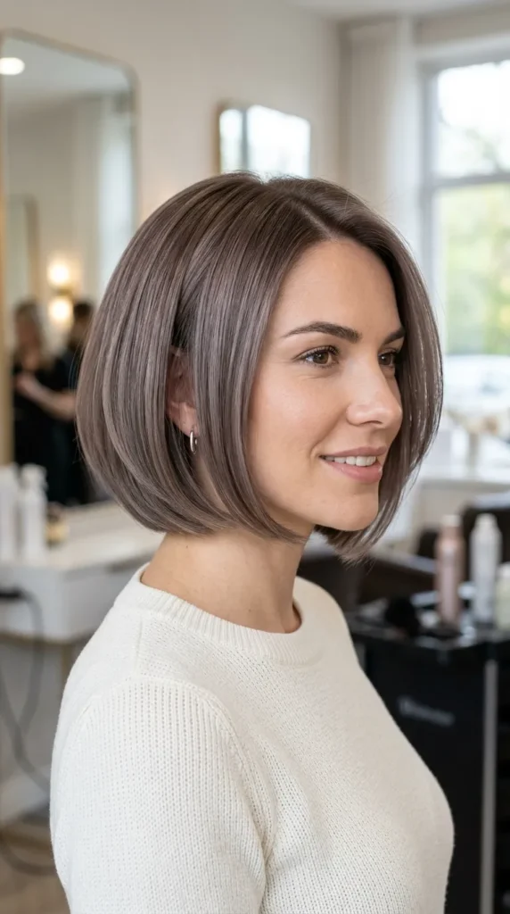  Mushroom Brown on Short Hair