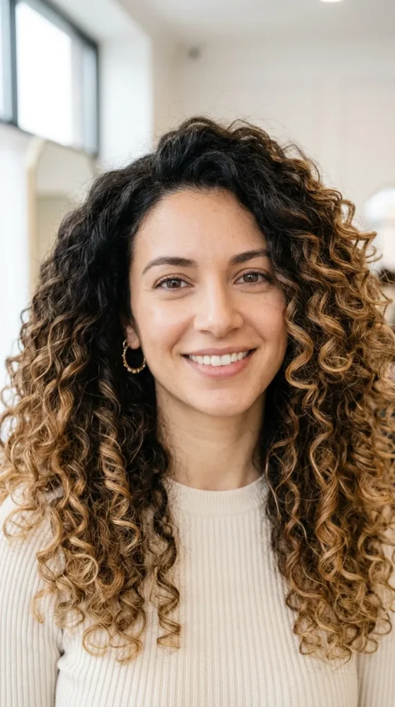 28 Ombre Hair Color Ideas for Dimensional Beauty 11 Ombre on Curly Hair