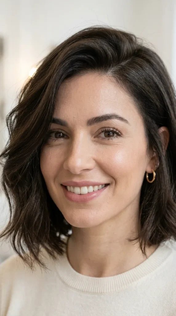 Italian Bob with Side Part
