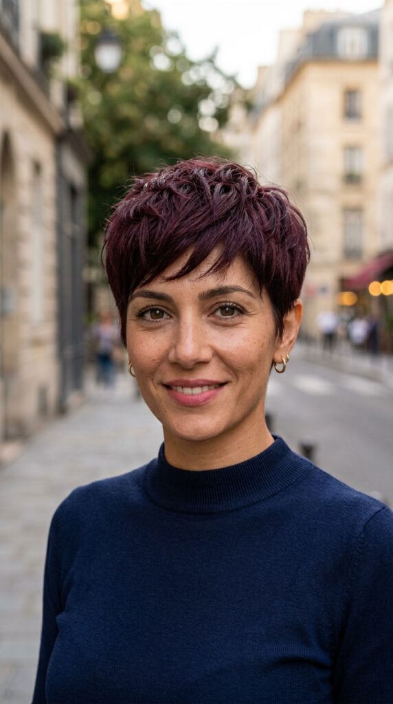 25 Long Pixie Cut Ideas That Feel Bold and Effortless 16 Long Pixie in a Bold Color