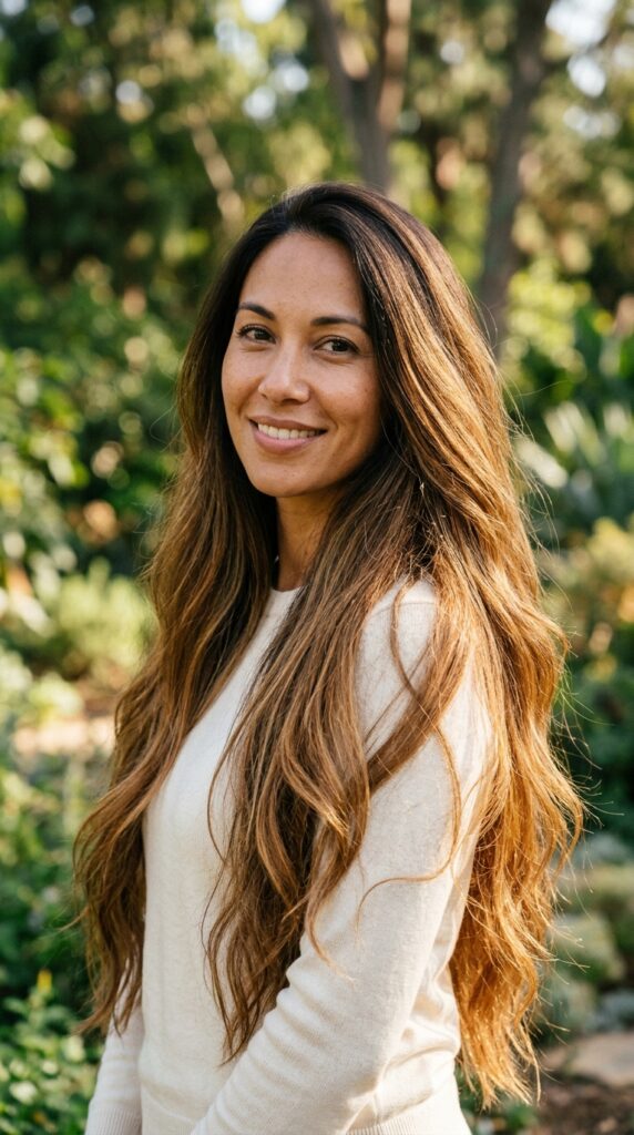 Caramel on Long Hair