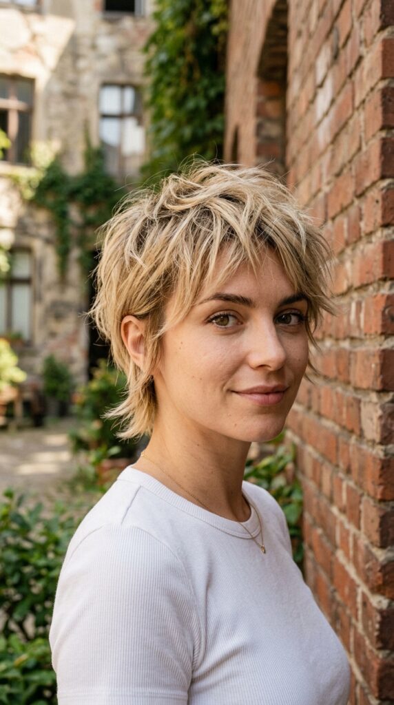 25 Long Pixie Cut Ideas That Feel Bold and Effortless 4 Textured Long Pixie